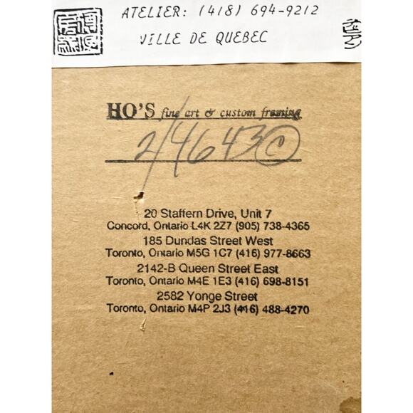 Francine Desbiens “Saxophone” Signed & Framed Embossed Etching Print 16”x11” - Picture 11 of 12